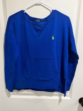 Polo Ralph Lauren Blue Sweatshirt Small Pony Pullover Crewneck